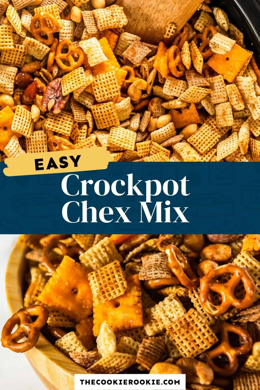 Crockpot Chex Mix Recipe - The Cookie Rookie®