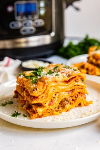 Crockpot Lasagna Recipe - The Cookie Rookie®