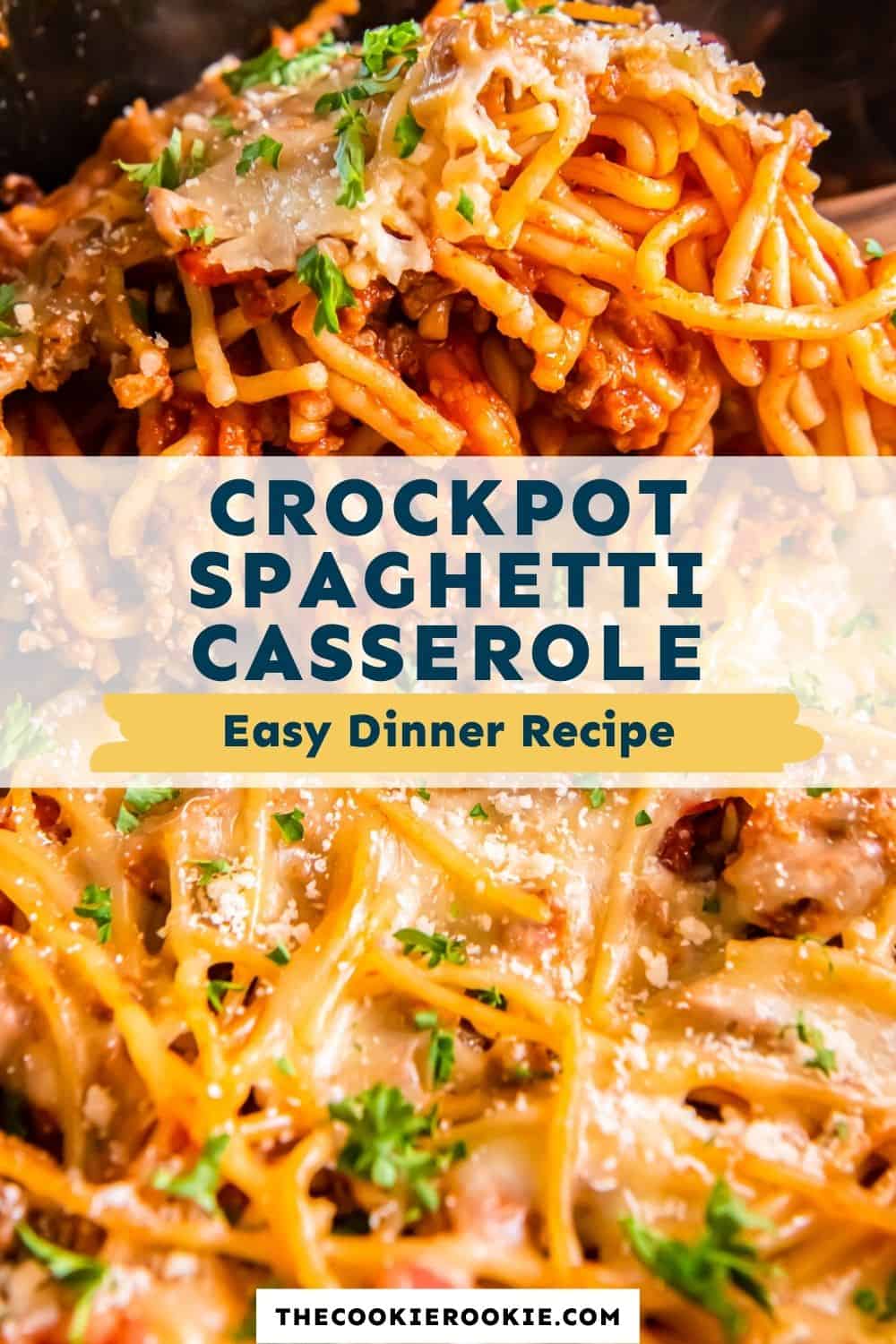 Crockpot Spaghetti Casserole The Cookie Rookie® 4347