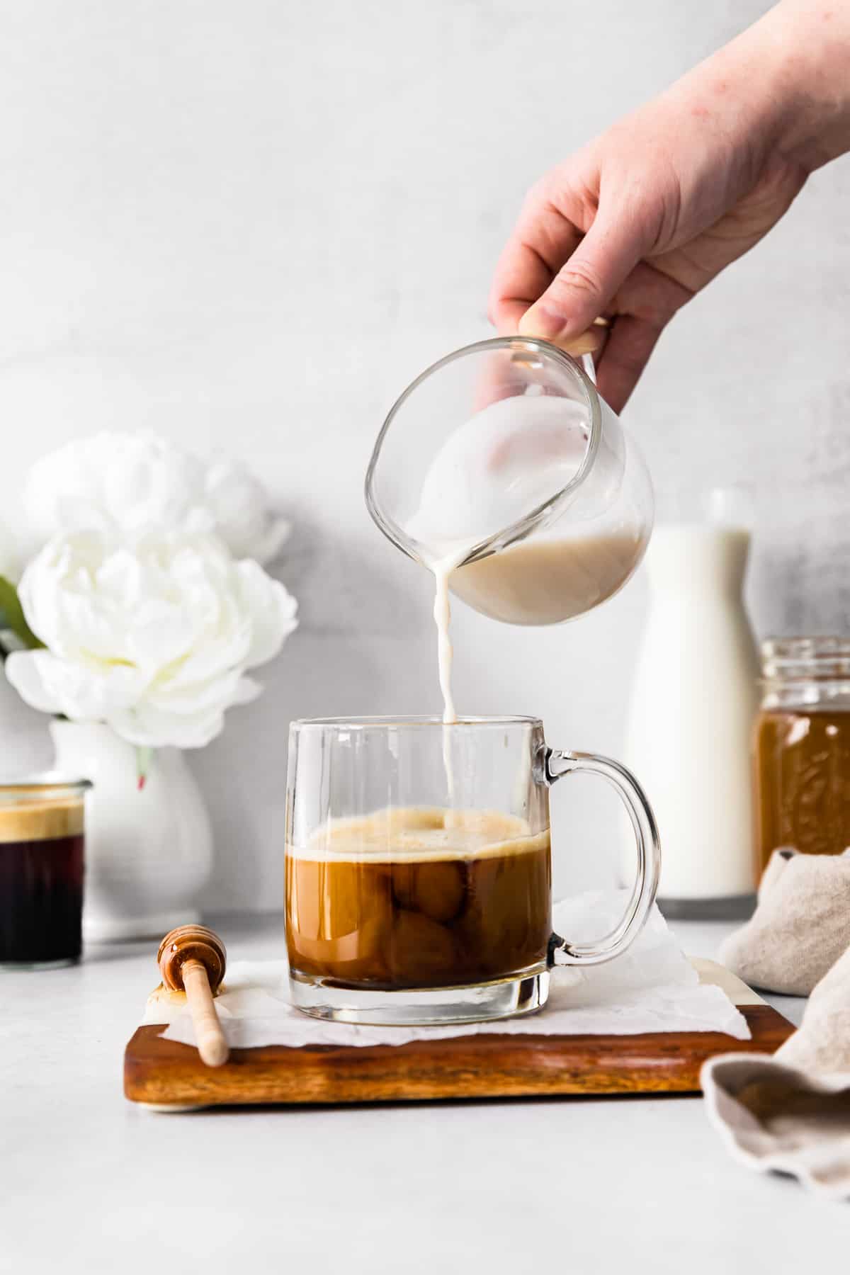 Steamed Almond Milk and Honey 