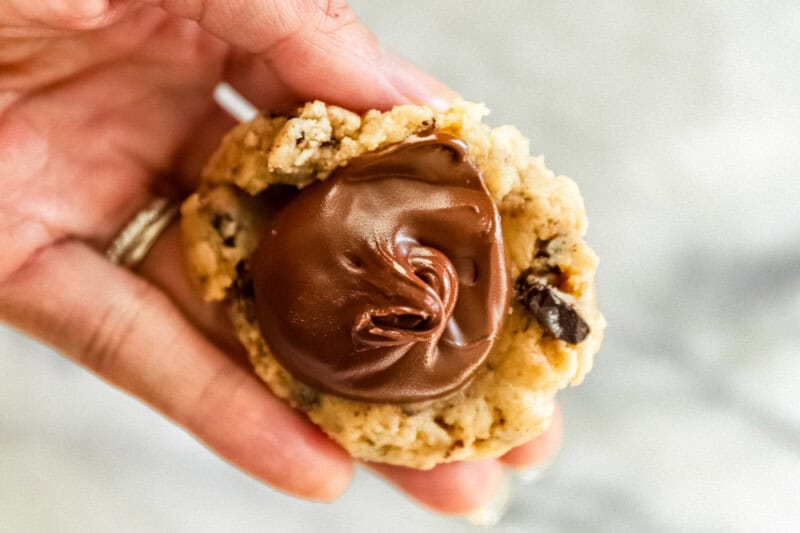 how to make nutella stuffed cookies