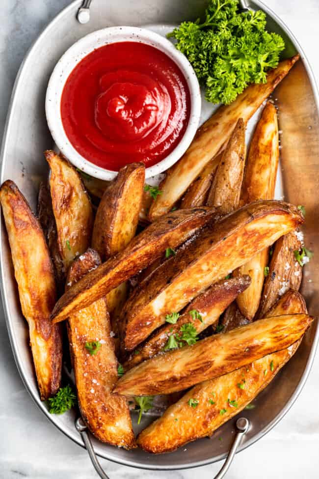 Potato Wedges Recipe - The Cookie Rookie®