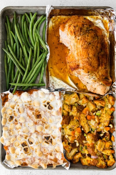 Sheet Pan Turkey Breast (One Pan Thanksgiving Dinner) Recipe - The ...