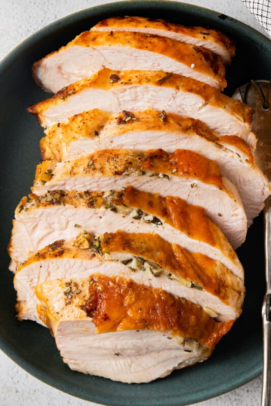 Air Fryer Garlic Rosemary Turkey Breast Recipe - The Cookie Rookie®