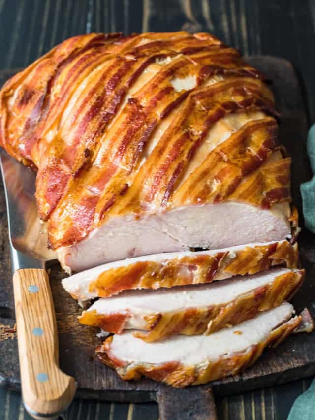 Bacon Wrapped Turkey Breast - The Cookie Rookie®