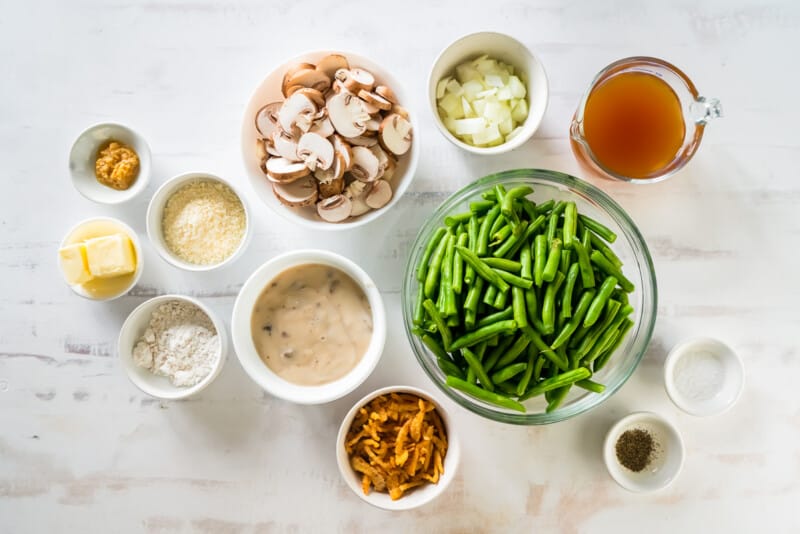 ingredients for green bean casserole