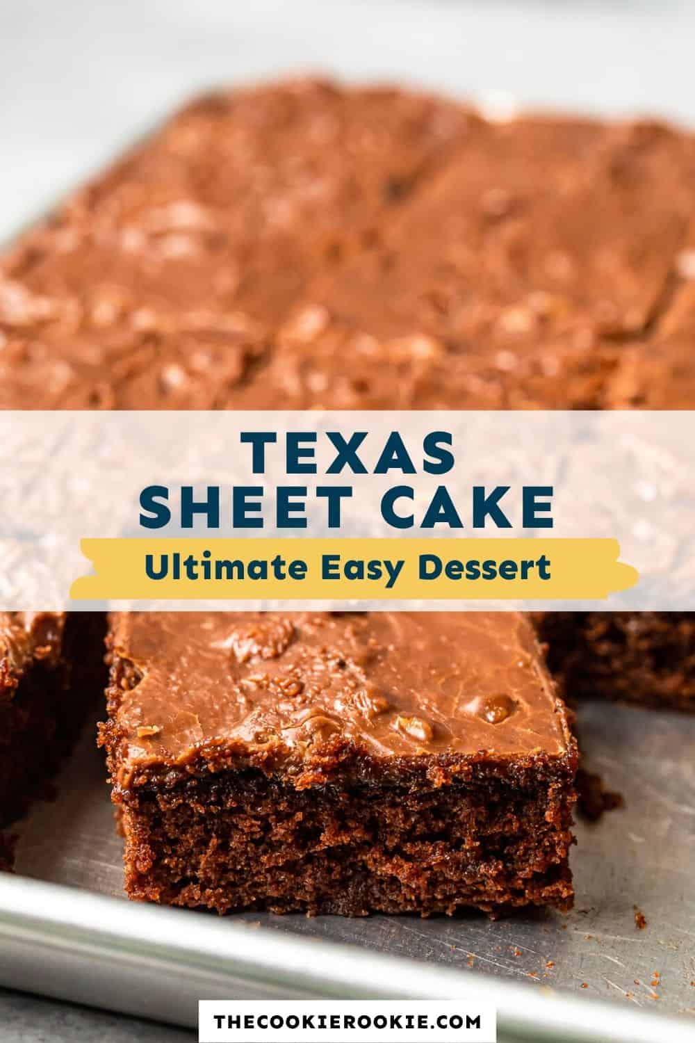 Texas Sheet Cake Recipe - The Cookie Rookie®