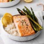 featured sheet pan lemon salmon.