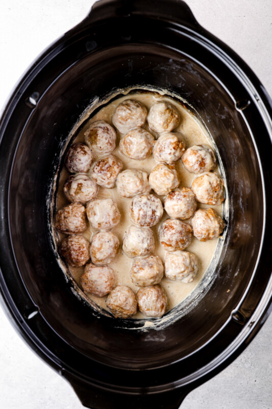 swedish meatballs in a crockpot