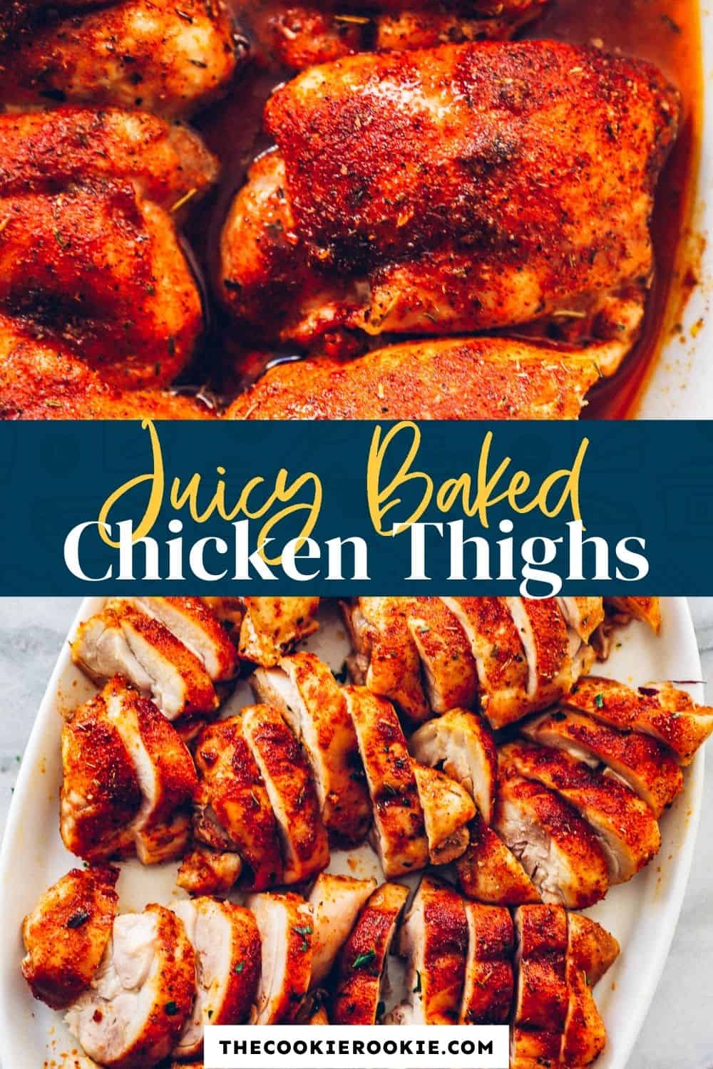 Baked Chicken Thighs - The Cookie Rookie®