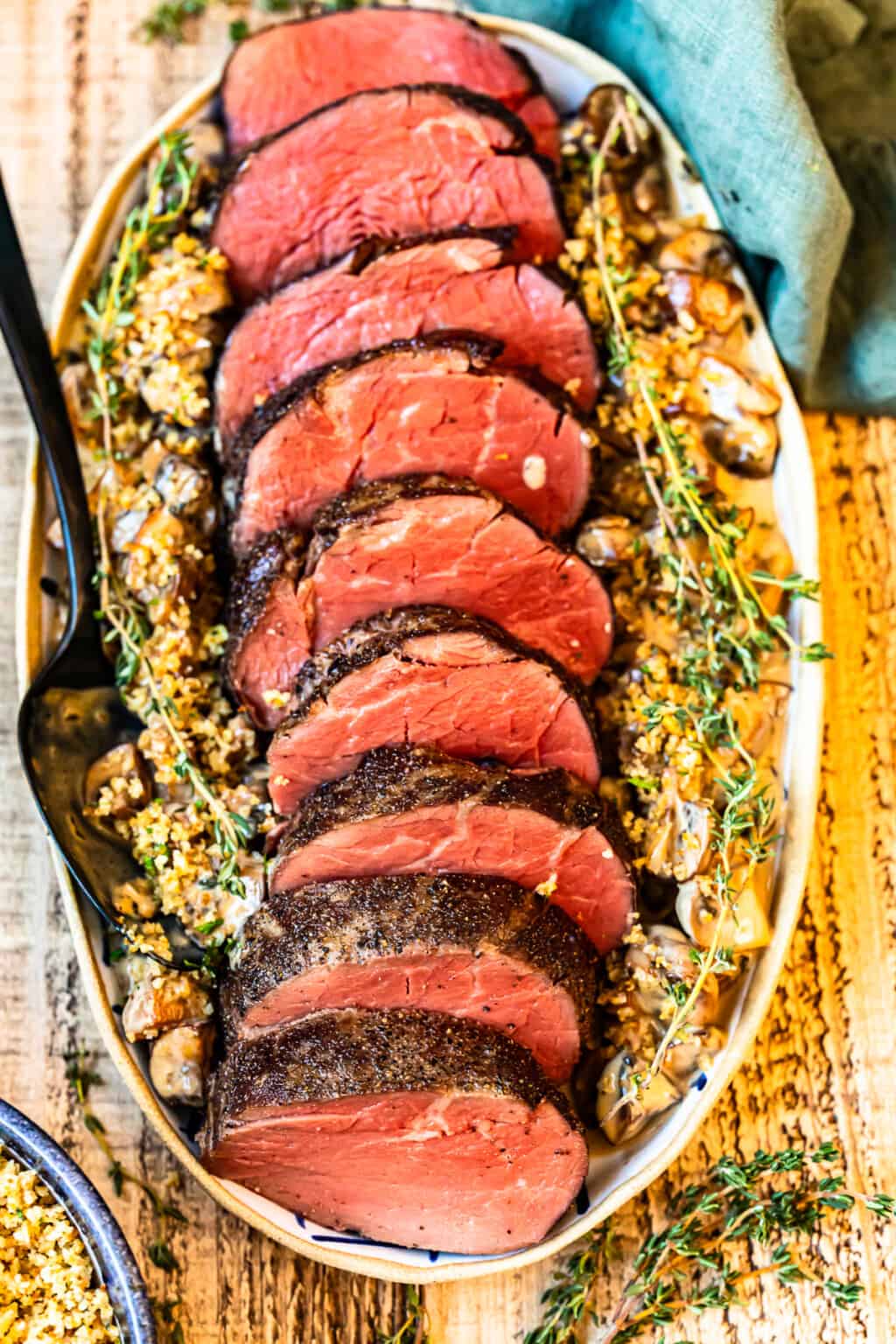 Beef Tenderloin With Mushroom Sauce - The Cookie Rookie®