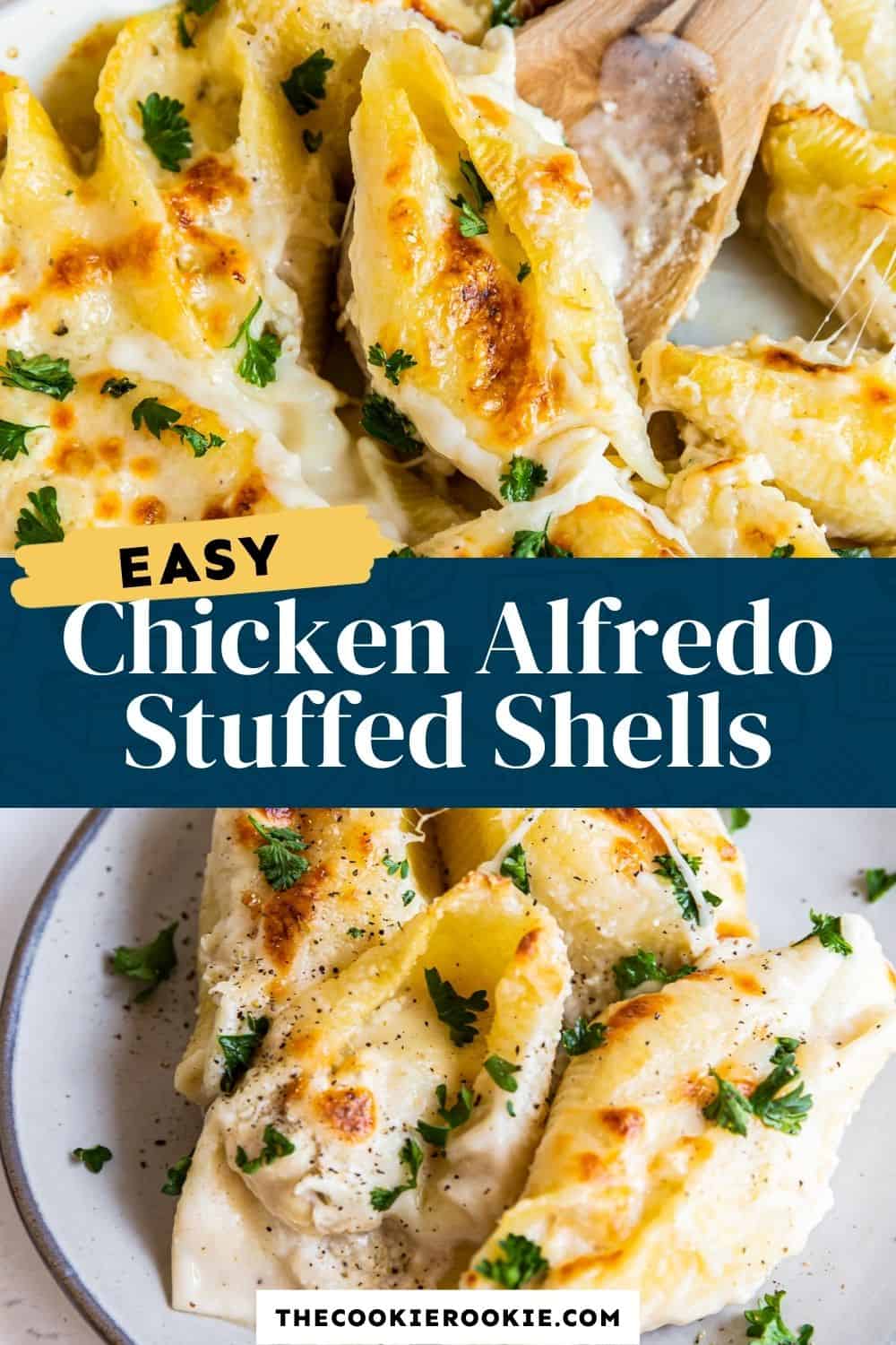 Chicken Alfredo Stuffed Shells Recipe The Cookie Rookie®