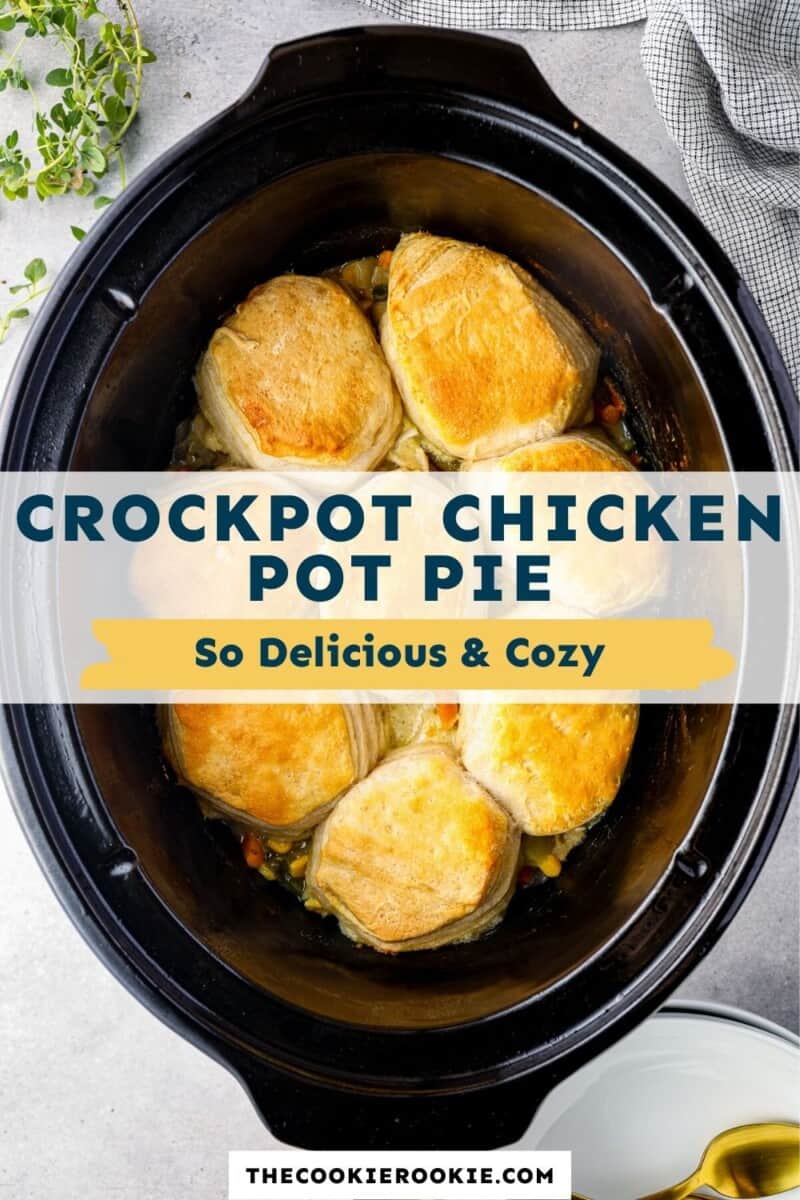 Crockpot Chicken Pot Pie Recipe - The Cookie Rookie®
