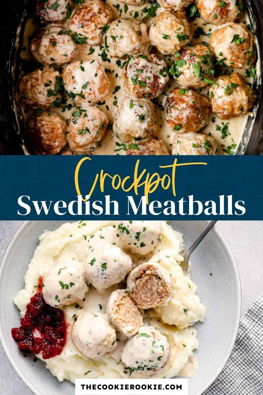 Crockpot Swedish Meatballs The Cookie Rookie