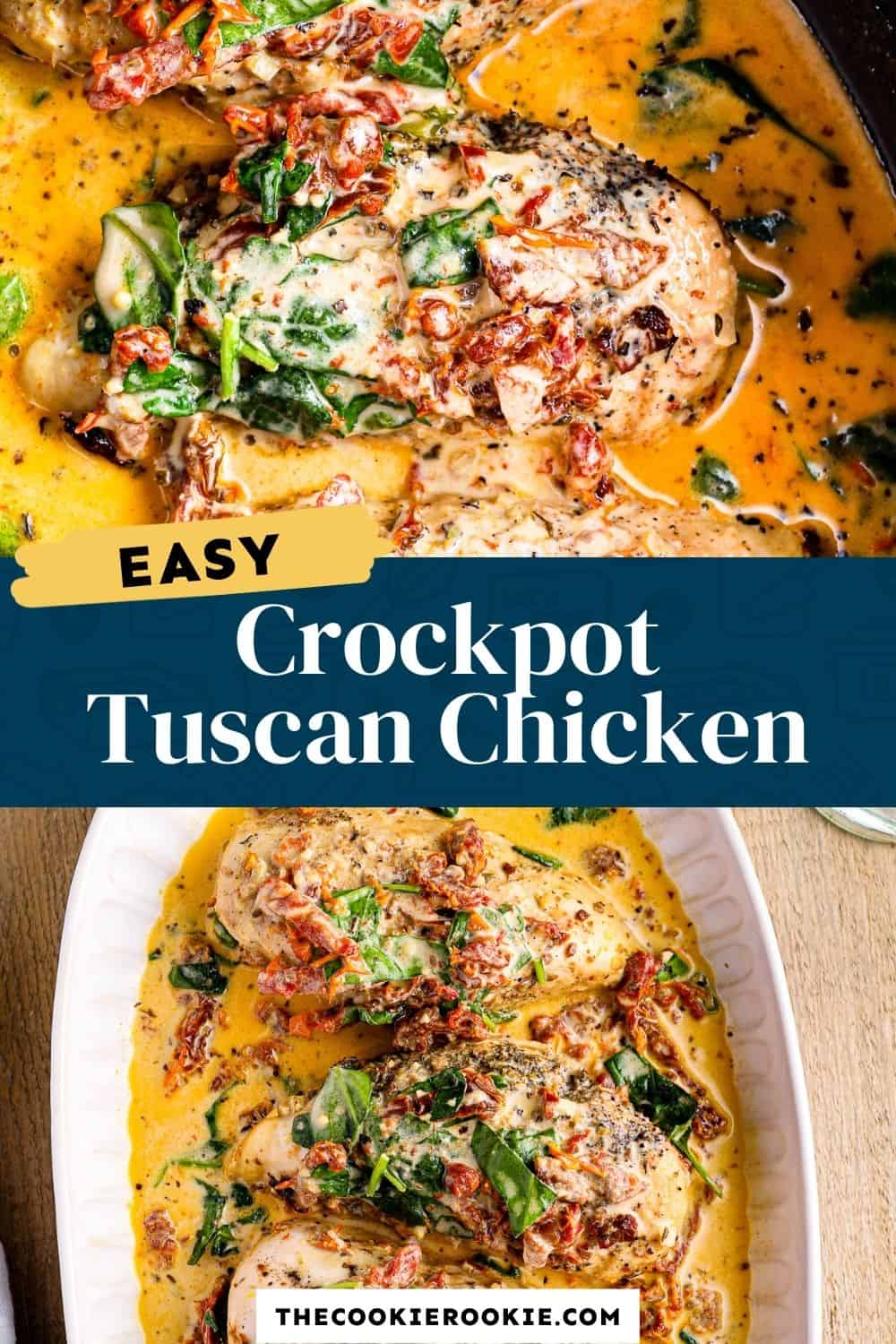 Crockpot Tuscan Chicken Recipe - The Cookie Rookie®