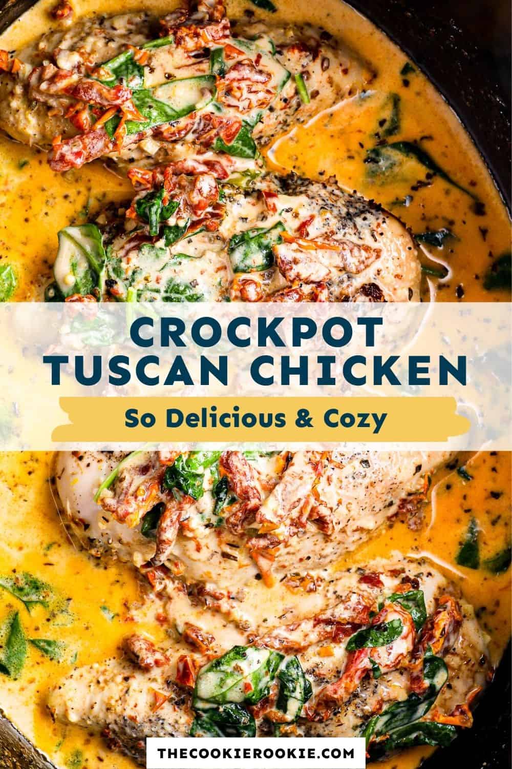 Crockpot Tuscan Chicken Recipe - The Cookie Rookie®