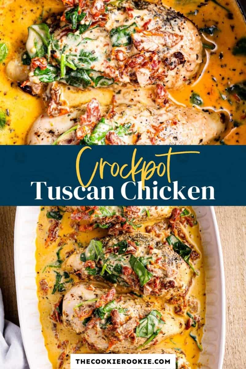 Crockpot Tuscan Chicken Recipe - The Cookie Rookie®