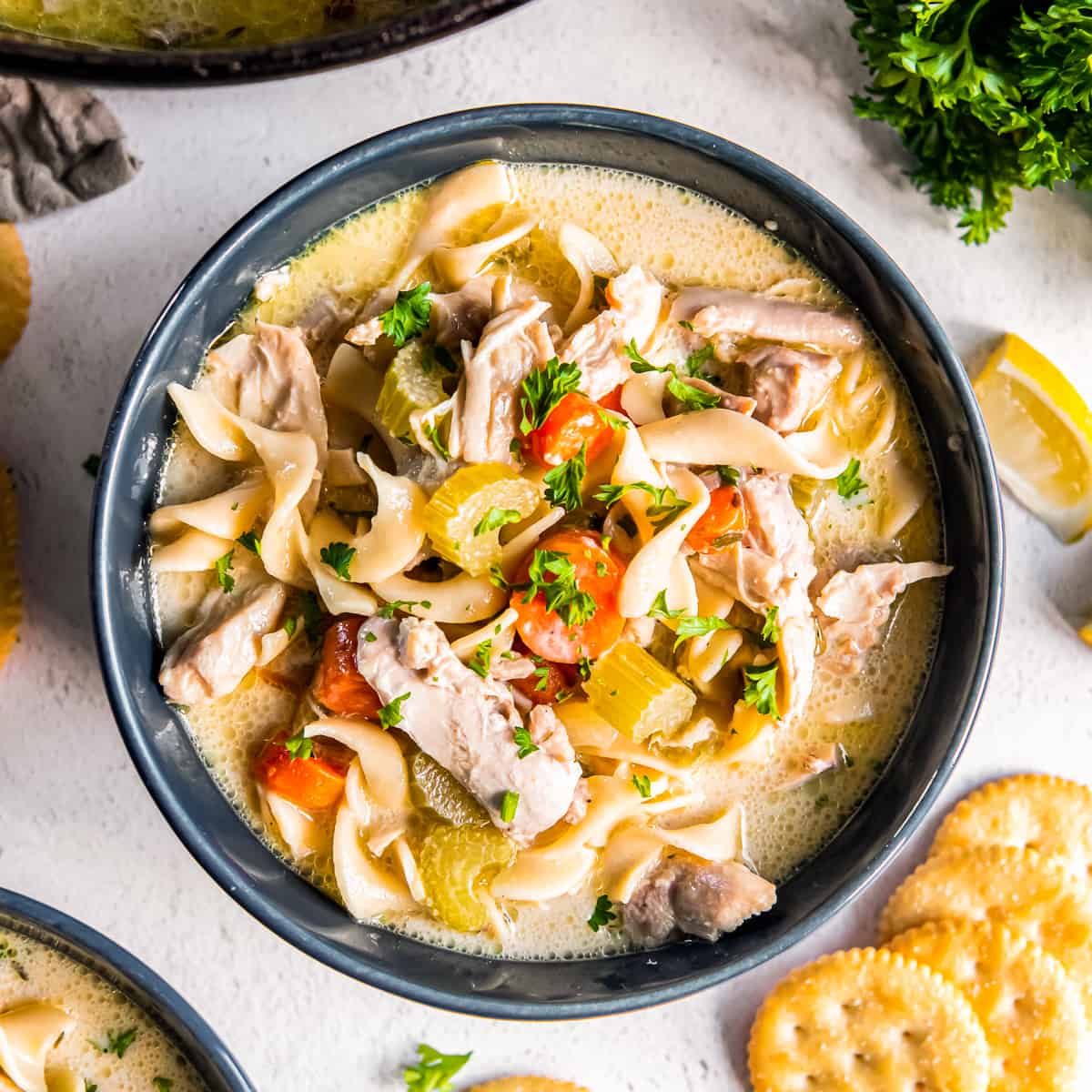 Homemade Chicken Noodle Soup - Belly Full