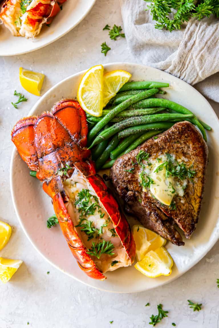 Surf and Turf (Steak and Lobster) Recipe  - Fancy Dinner Recipes