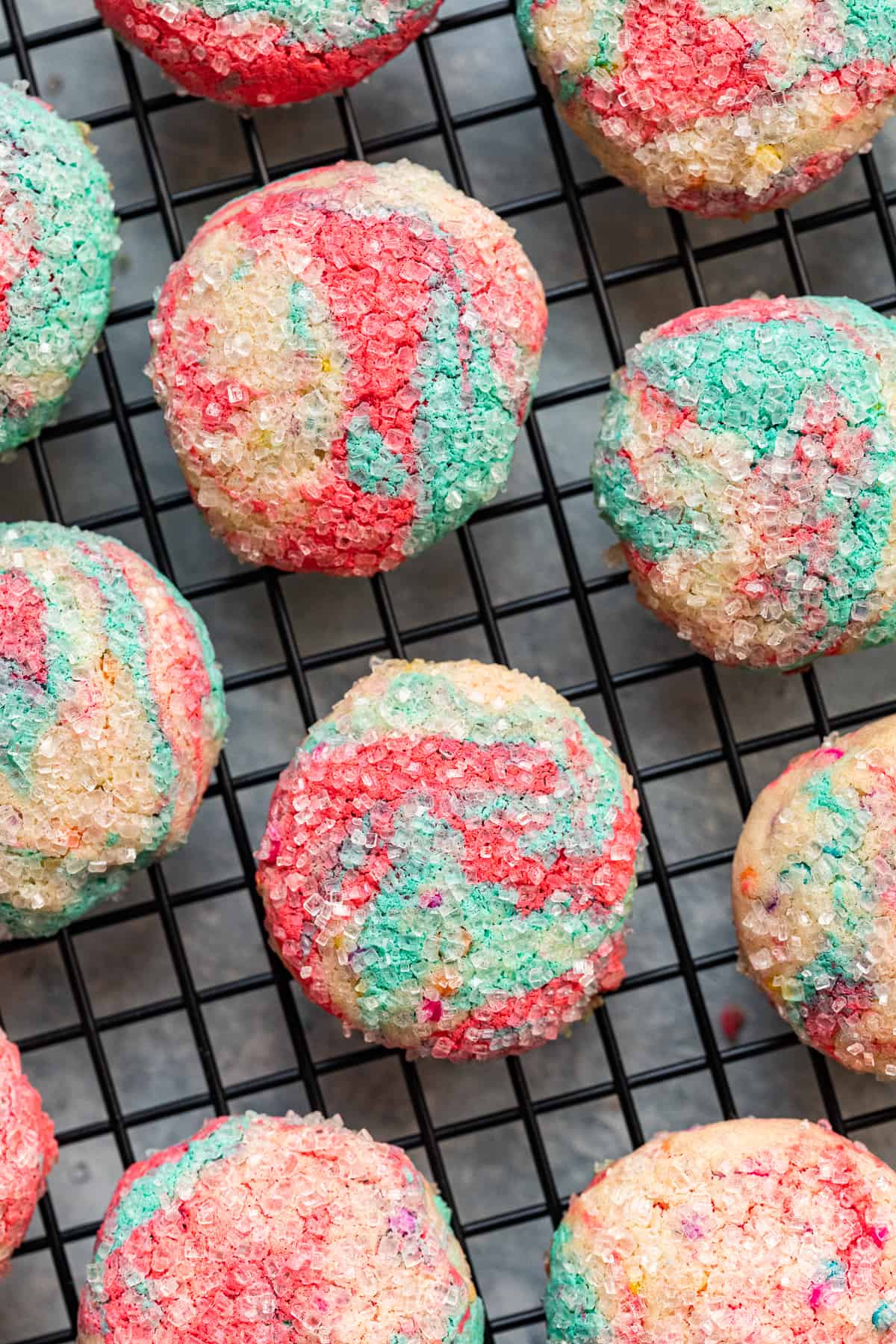 tie dye cookies