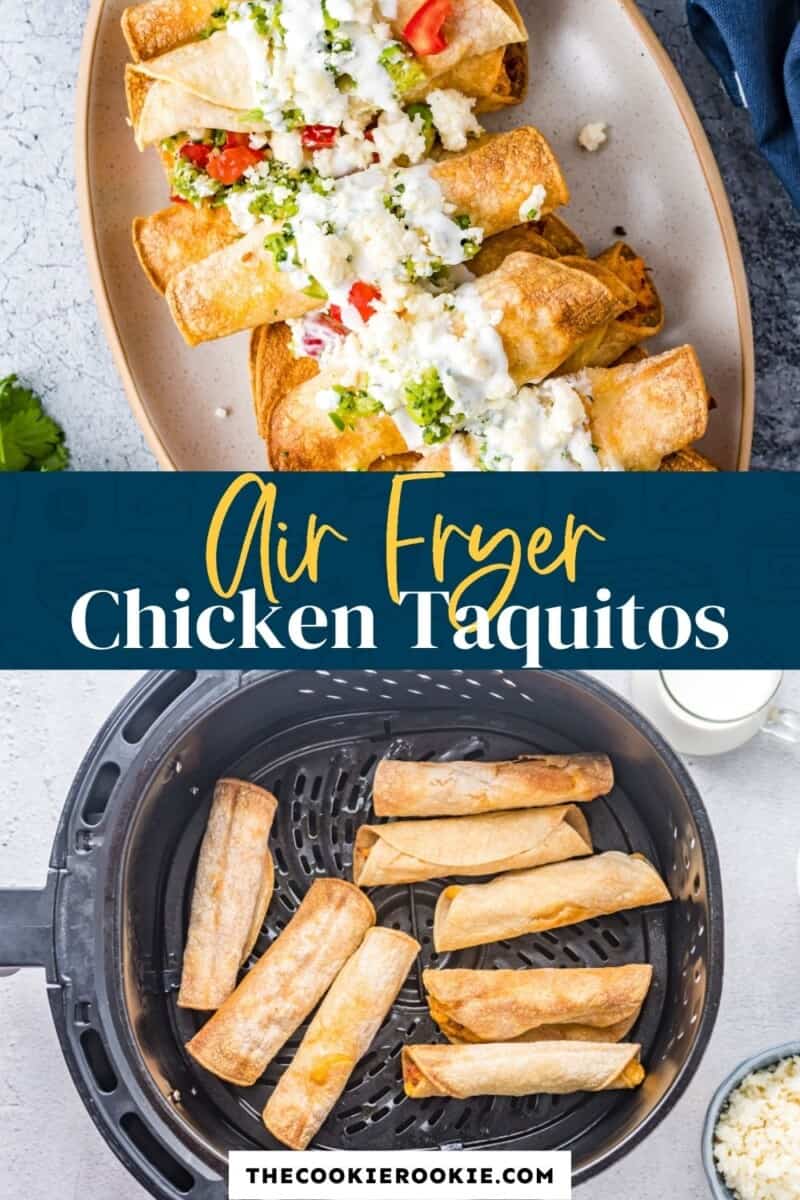 Air Fryer Chicken Taquitos Recipe - The Cookie Rookie®