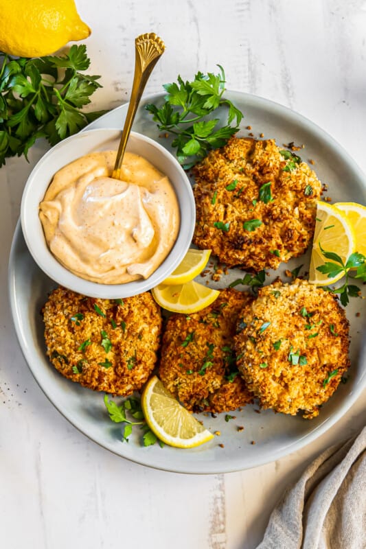 Air Fryer Crab Cakes Recipe - The Cookie Rookie®