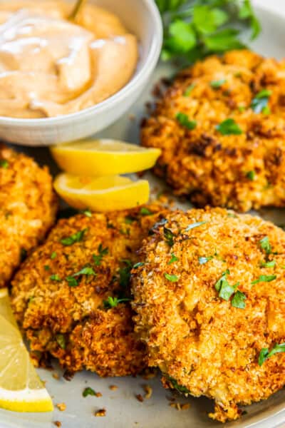 Air Fryer Crab Cakes Recipe - The Cookie Rookie®