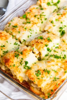 Chicken Alfredo Lasagna Roll Ups Recipe - The Cookie Rookie®