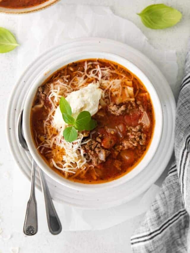 Instant Pot Lasagna Soup Recipe - The Cookie Rookie®