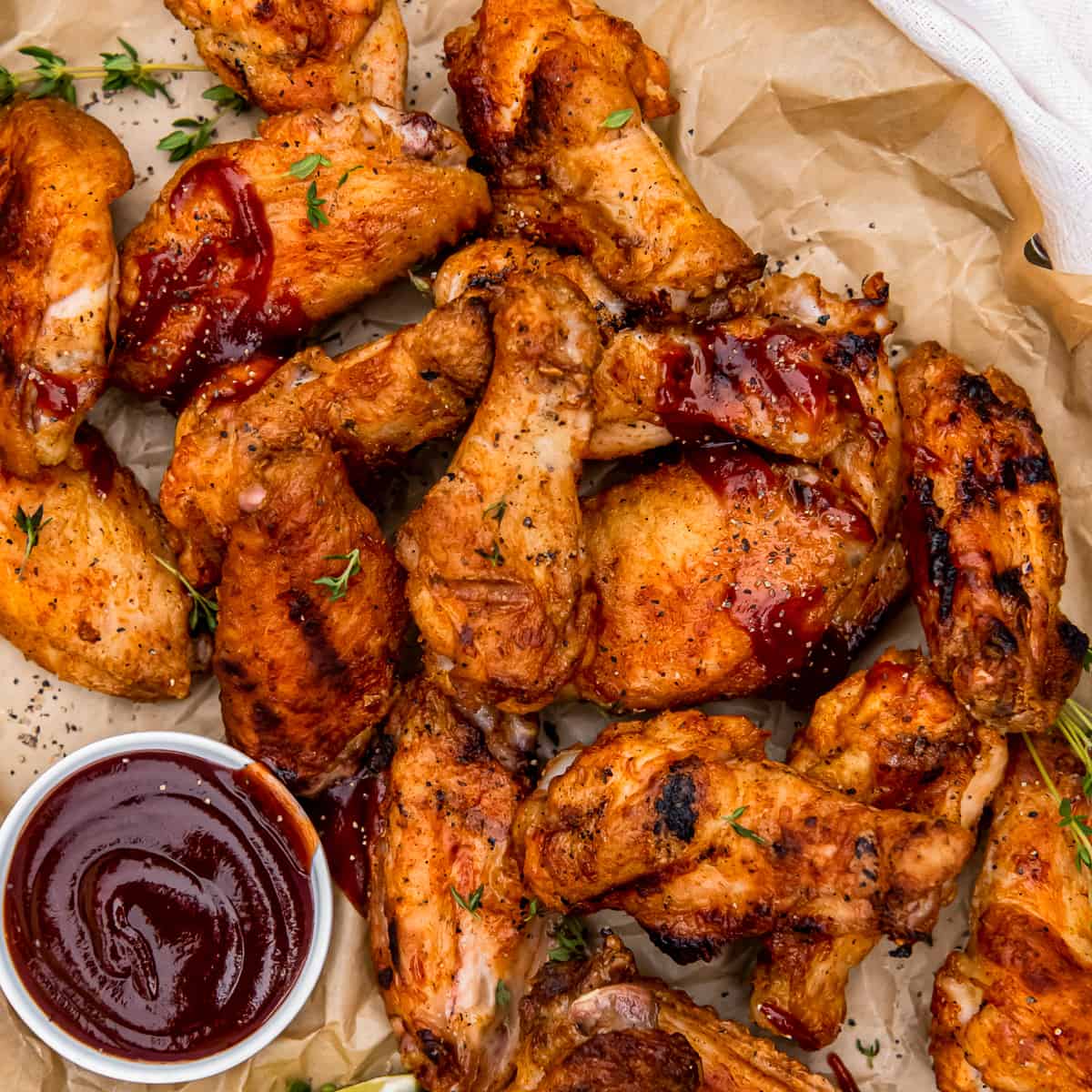 Grilled Chicken Wings Recipe - The Cookie Rookie®