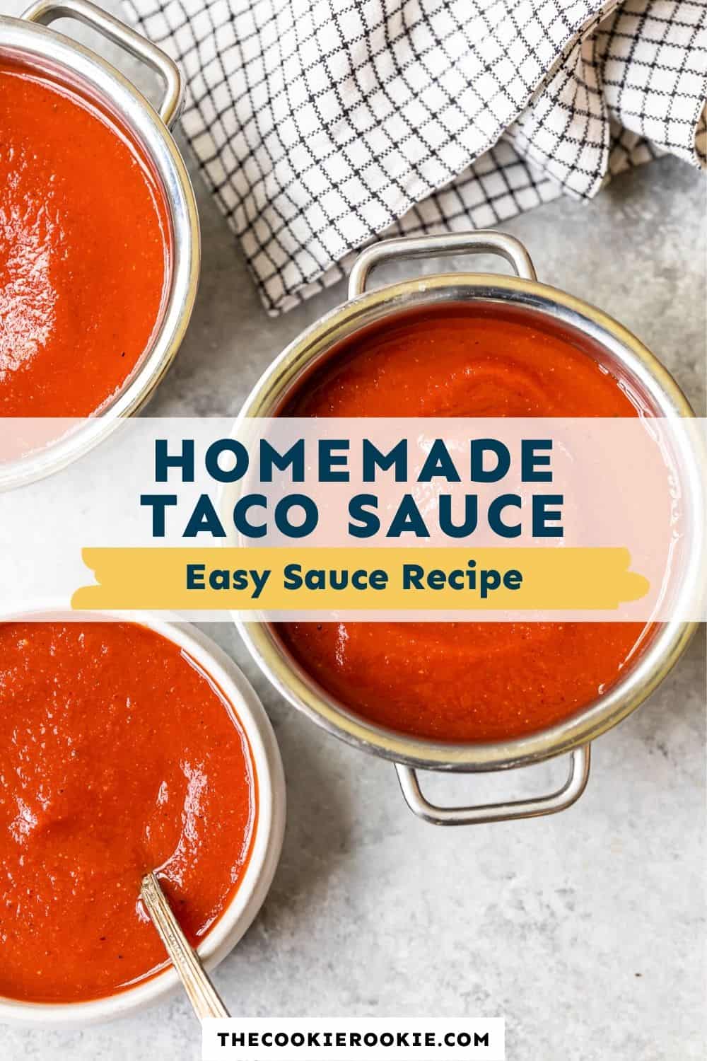 Homemade Taco Sauce Recipe The Cookie Rookie   Homemade Taco Sauce Pinterest 3 