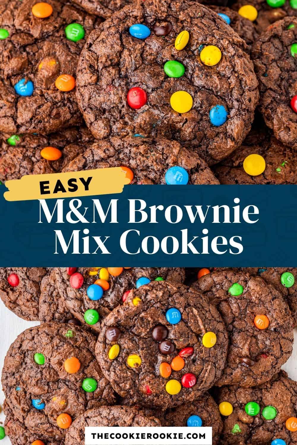 M&M Brownie Cookies Recipe - The Cookie Rookie®