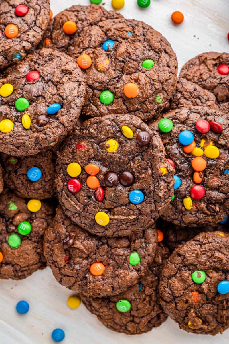 M&M Brownie Cookies Recipe - The Cookie Rookie®