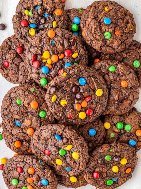 M&M brownie cookies