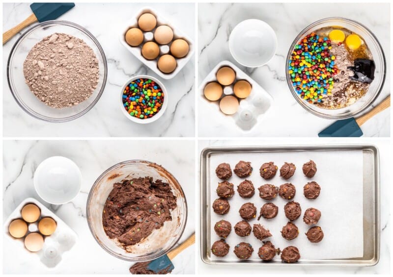 M&M Brownie Cookies - That Skinny Chick Can Bake