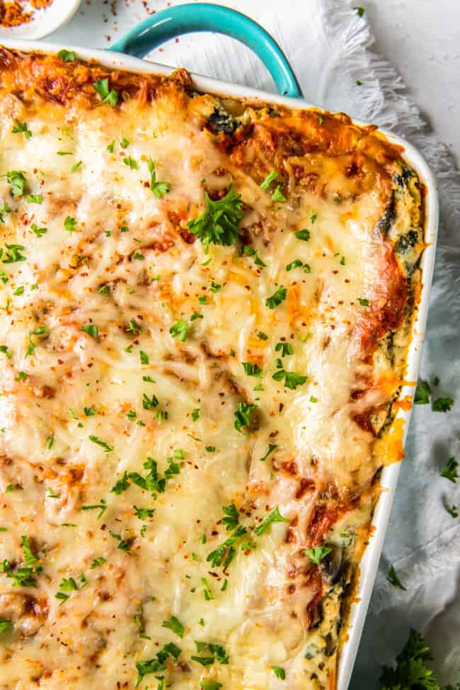 Vegetarian Lasagna Recipe - The Cookie Rookie®