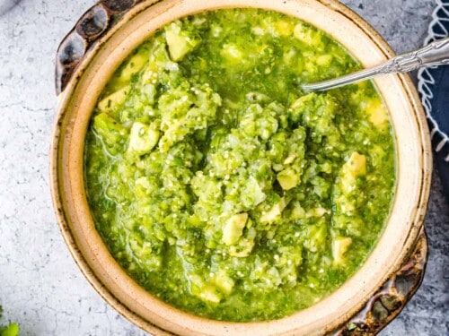 Tomatillo Avocado Salsa - The Cookie Rookie®