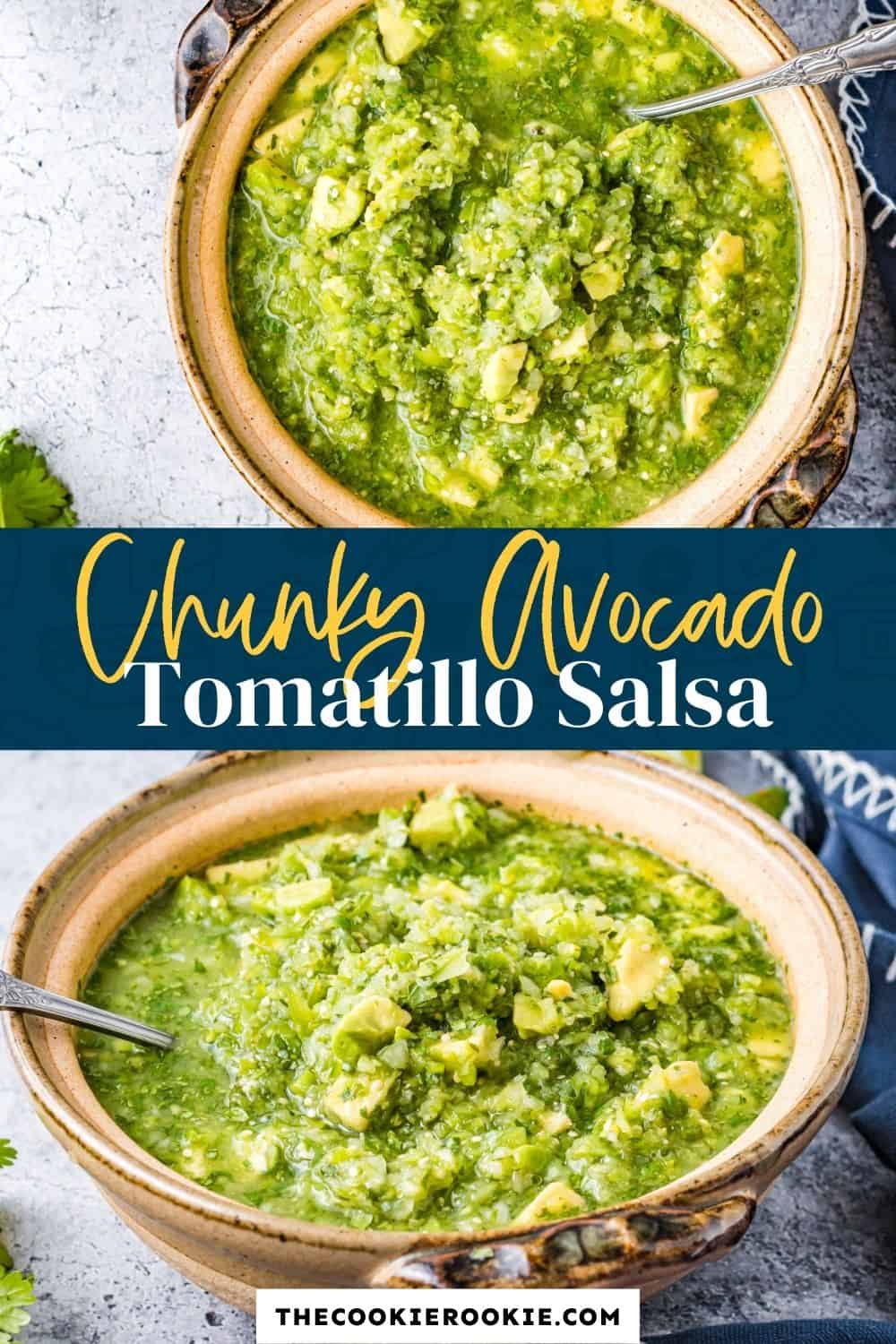 Tomatillo Avocado Salsa - The Cookie Rookie®