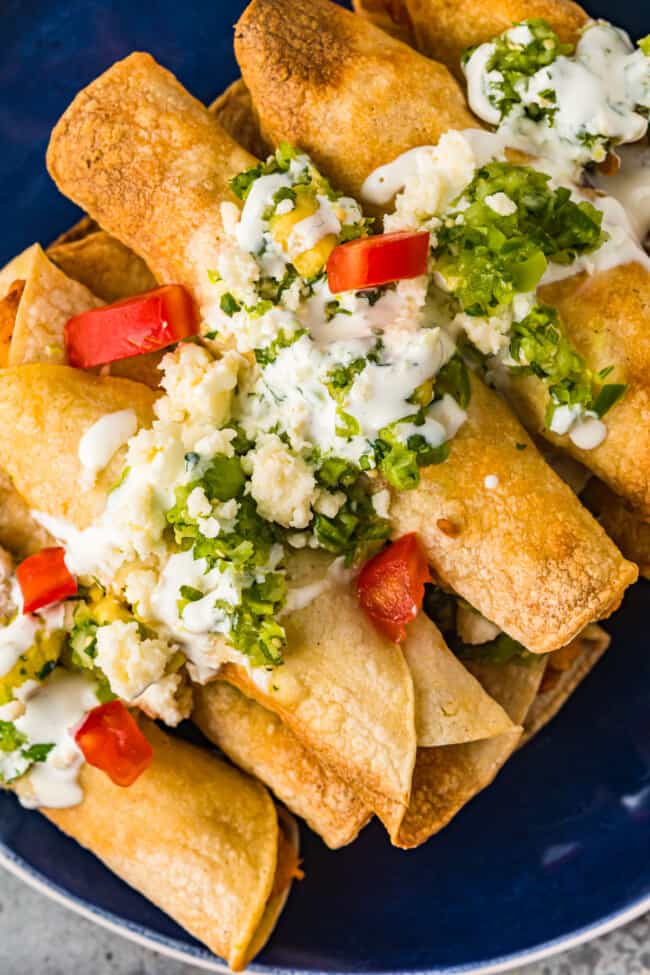 Air Fryer Chicken Taquitos Recipe - The Cookie Rookie®