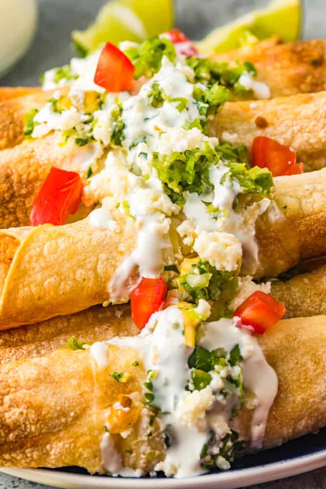 Air Fryer Chicken Taquitos Recipe - The Cookie Rookie®