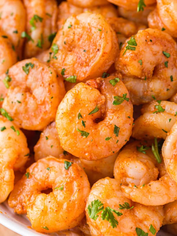 close up image of spicy shrimp