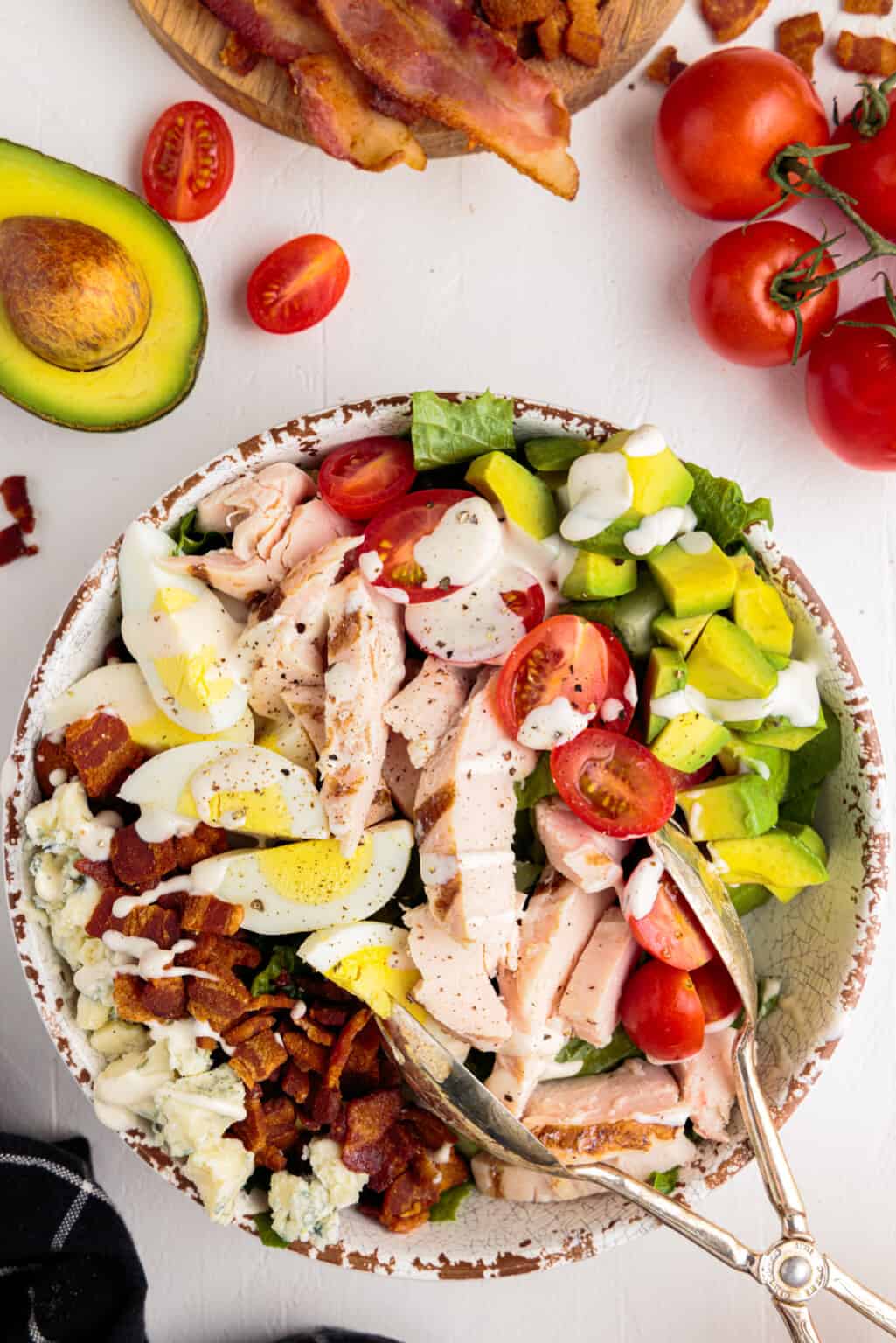 Cobb Salad Recipe - The Cookie Rookie®