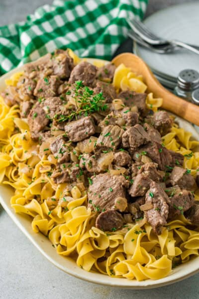 Crockpot Beef and Noodles - The Cookie Rookie®