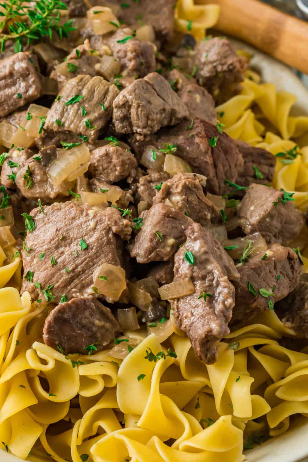 Crockpot Beef and Noodles Recipe - The Cookie Rookie®