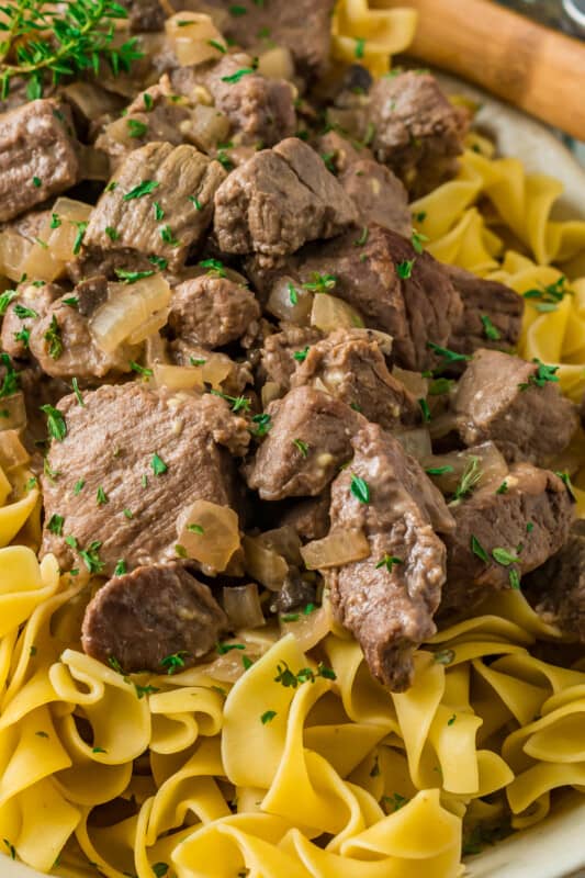 Crockpot Beef and Noodles - The Cookie Rookie®