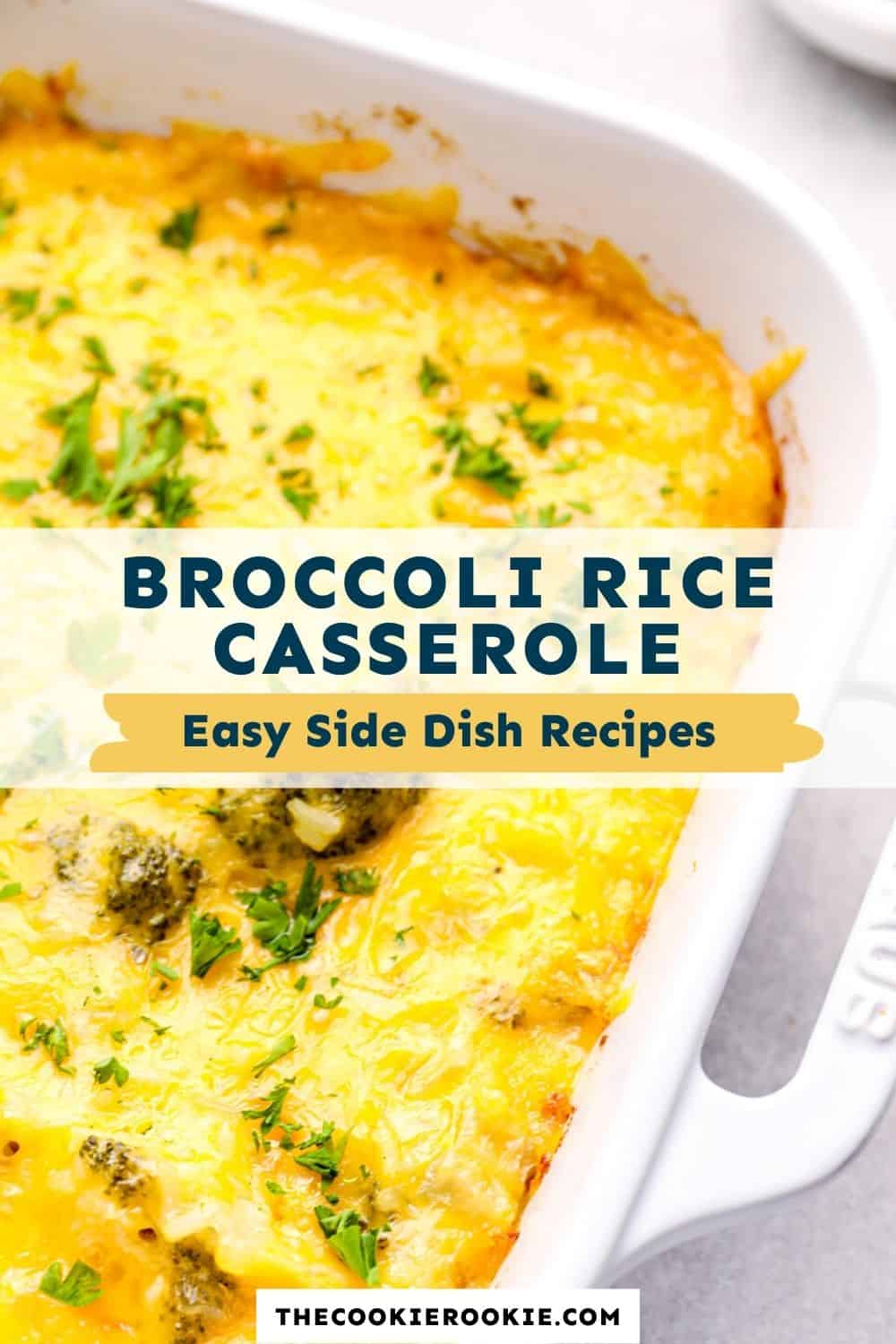 Broccoli Rice Casserole Recipe - The Cookie Rookie®