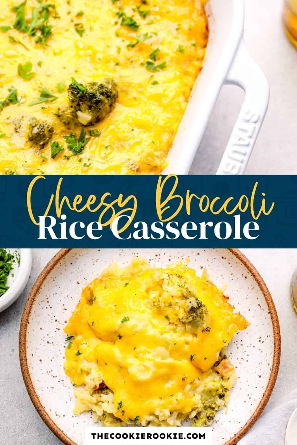 Broccoli Rice Casserole - The Cookie Rookie®