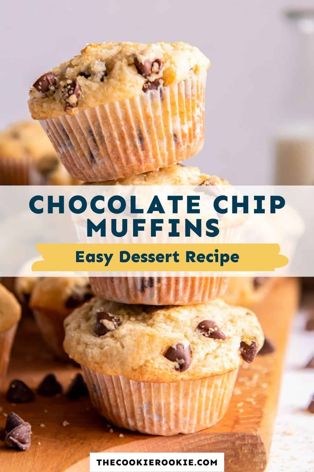 Chocolate Chip Muffins Recipe - The Cookie Rookie®