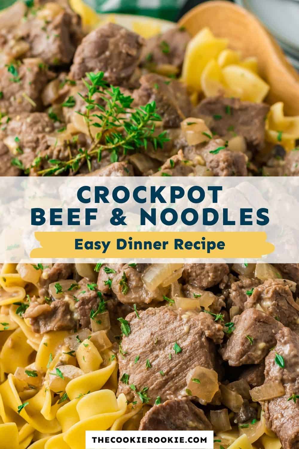 Crockpot Beef and Noodles - The Cookie Rookie®