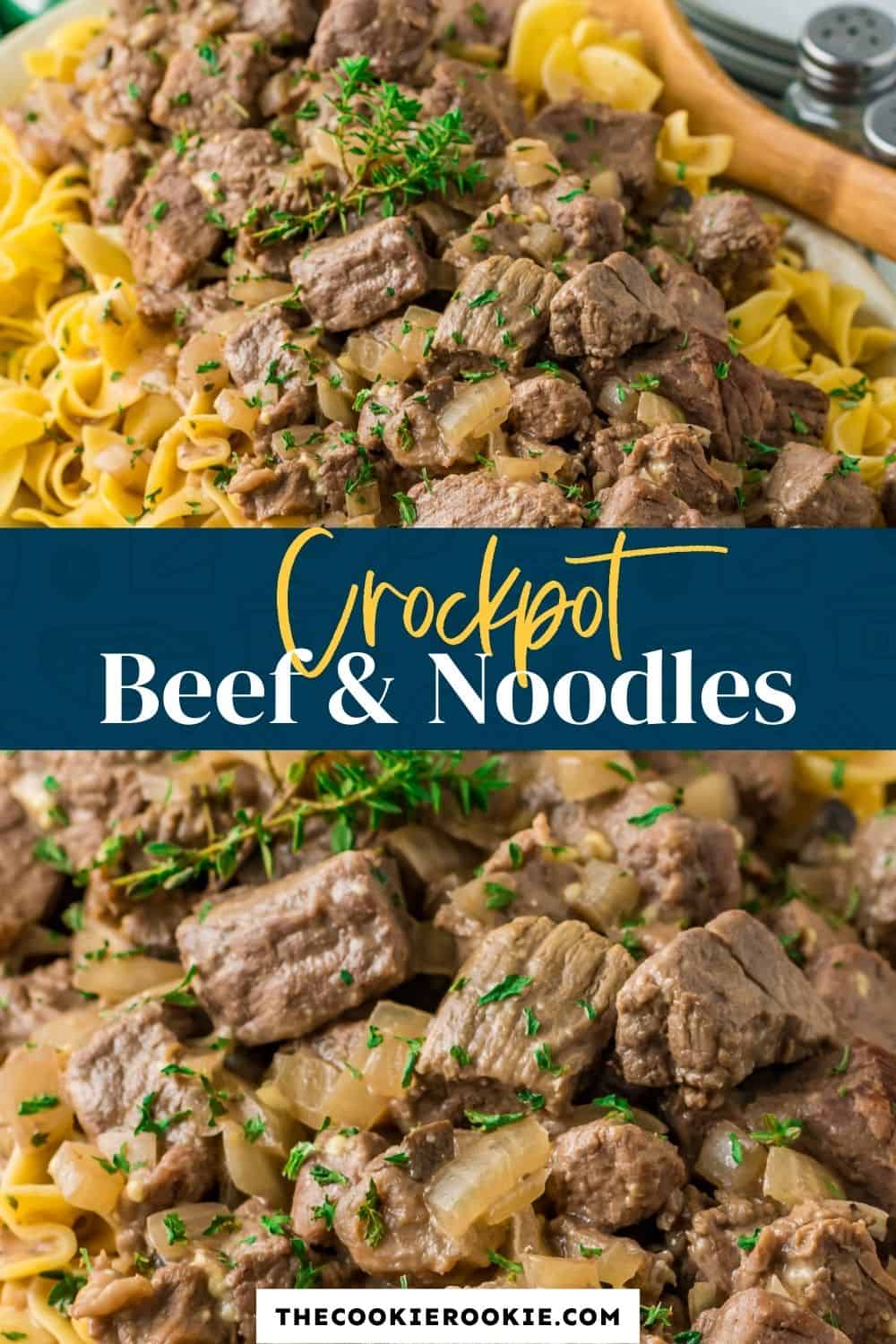 Crockpot Beef and Noodles - The Cookie Rookie®